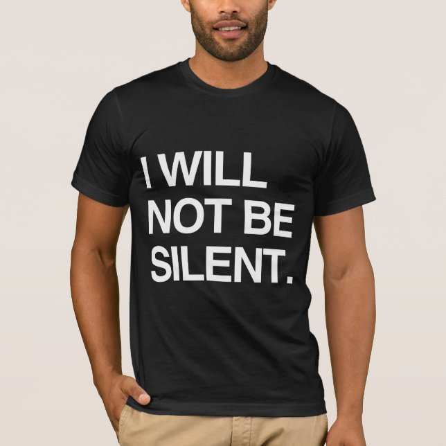 CAMISETA NÃO FICAREI EM SILÊNCIO (Frente)