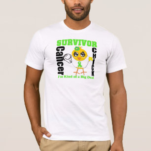 Camiseta Não fita do pintinho do sobrevivente do linfoma d