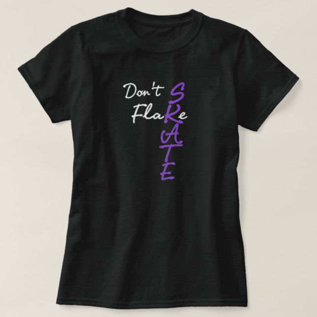 Camiseta Não Flake Skate T-Shirt (Frente do Design)
