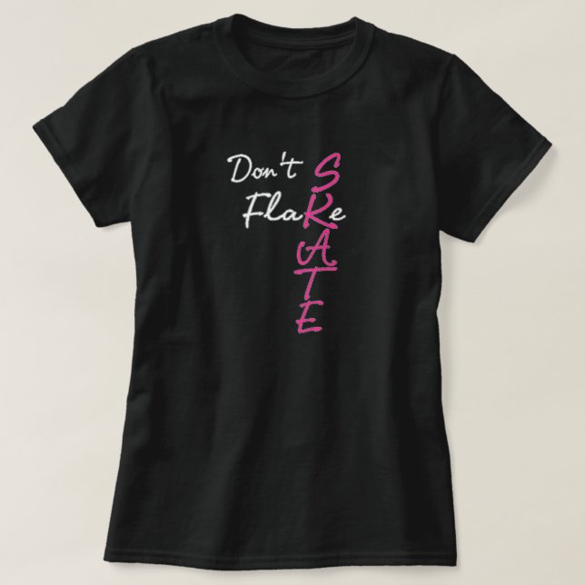Camiseta Não Flake Skate T-Shirt (Frente do Design)