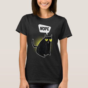 Camiseta Não, Gato Nopado E Preguiçoso