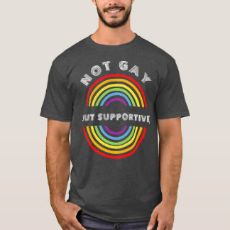 Camiseta Não Gay, mas Orgulho LGBT LGBT T T Su LGBT