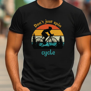 Camiseta não gire bicicleta de montanha