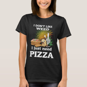 Camiseta Não Gosta de Pizza de Maconha Pug