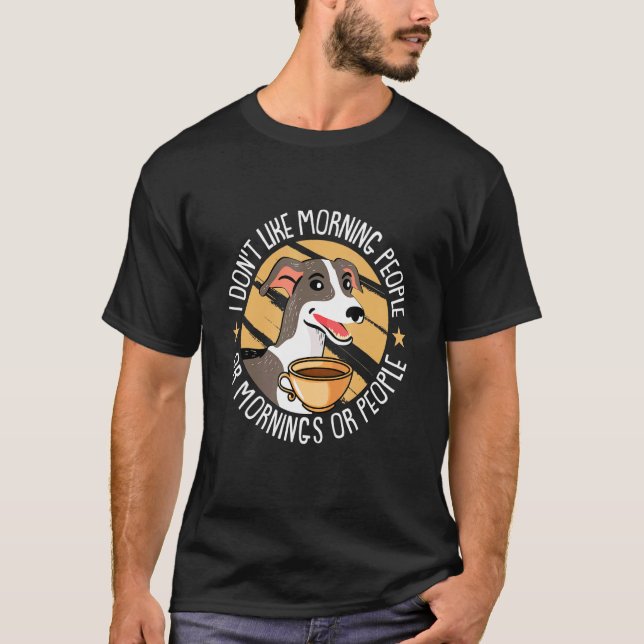 Camiseta Não goste de Pessoas de manhã ou Cinzas Pessoas (Frente)