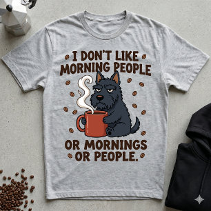Camiseta Não Gosto de Manhãs Nem de Pessoas Mal-Humoradas S