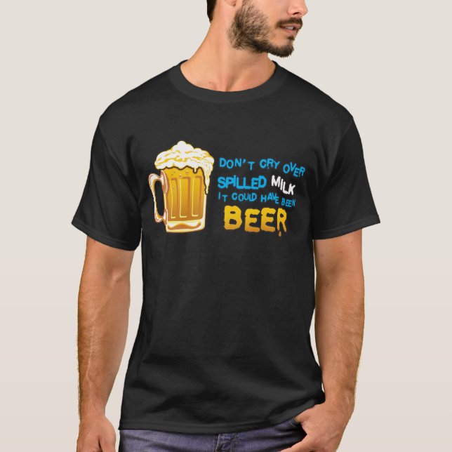 Camiseta Não grita o leite sobre derramado! (Frente)