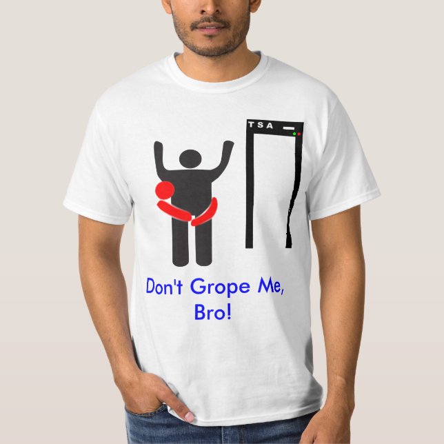 Camiseta Não grope me Bro (Frente)