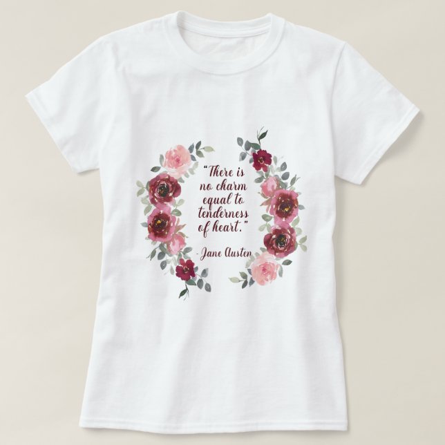Camiseta Não há Charm Austen Cote Mulheres (Frente do Design)