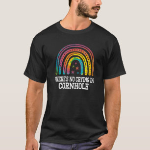 Camiseta Não há choro em Cornhole Bean Bag Rainbow Men