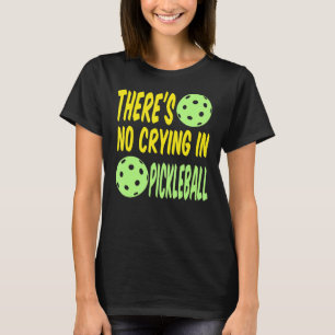Camiseta Não há choro no picleball Engraçado L