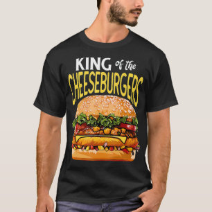 Camiseta Não há comida de lixo engraçado com cheeseburge