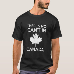 Camiseta Não há escala no dia do Canadá, folhas de folhas d
