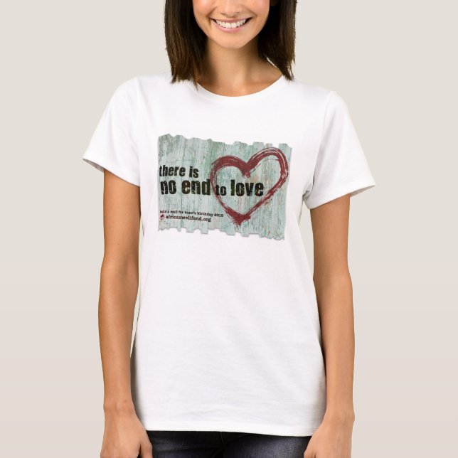 Camiseta "Não há fim para o amor" BBW 2015 (Frente)