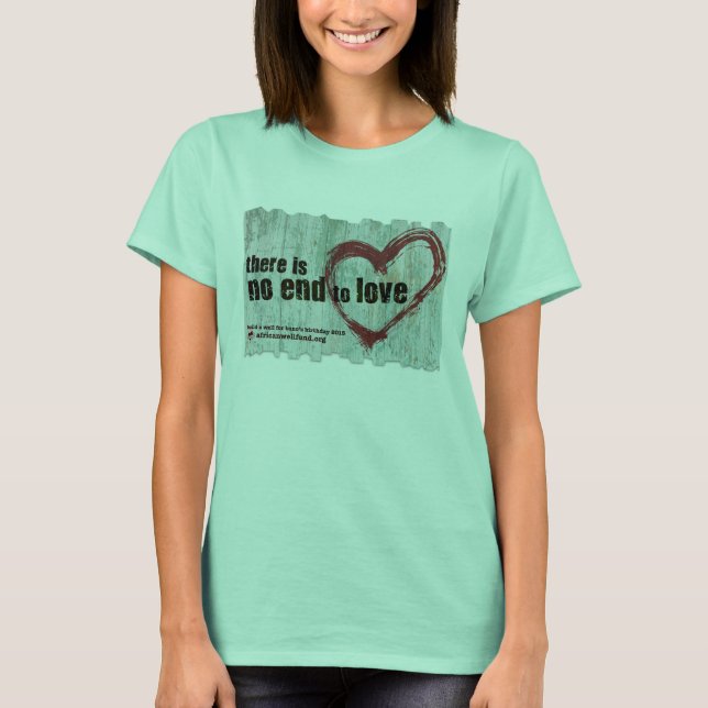 Camiseta "Não há fim para o amor" BBW 2015 (Frente)