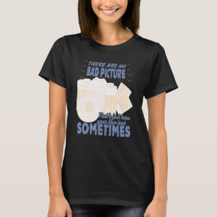 Camiseta Não Há Fotógrafo De Foto Da Câmera De Imagem Ruim