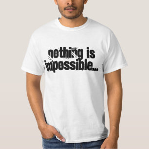 Camiseta Não há impossíveis… t-shirt das citações (h