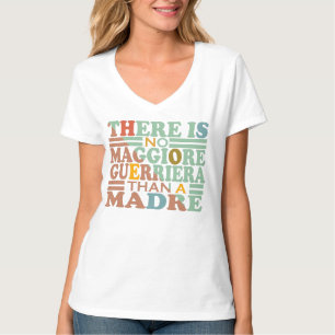 CAMISETA NÃO HÁ MAGGIORE GUERRIERO QUE MADRE