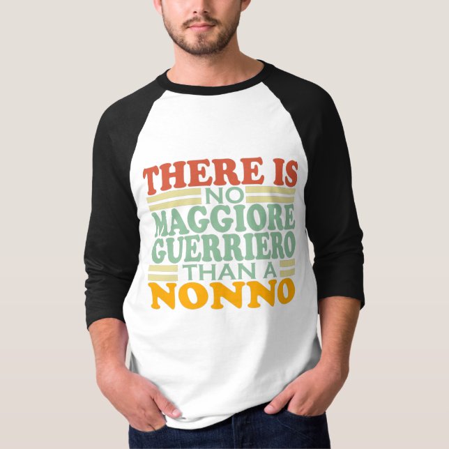CAMISETA NÃO HÁ MAGGIORE GUERRIERO QUE UM NONO. (Frente)