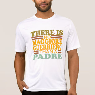 CAMISETA NÃO HÁ MAGGIORE GUERRIERO QUE UM PADRE.