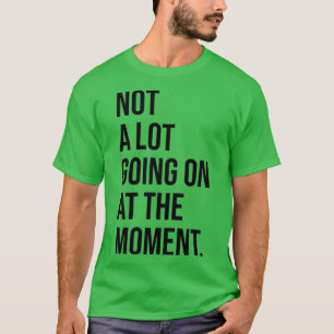 Camiseta Não Há Muito Acontecendo No Momento Engraçado Tayl