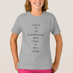 Camiseta não há nenhum avô como o meu neste mundo