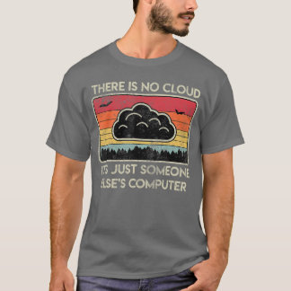 Camiseta Não Há Nuvem Retro Hobby Computador Vídeo Gamin