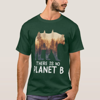Camiseta Não há Planeta B Animais em Perigo engraçado