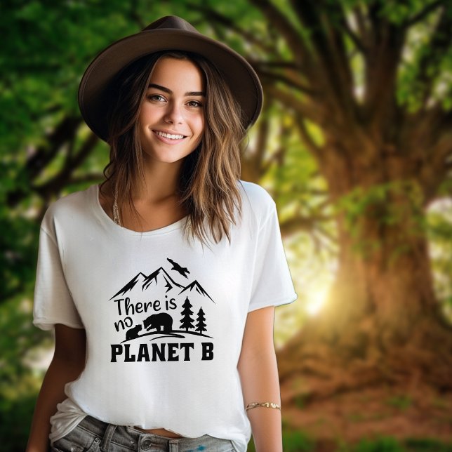 Camiseta Não há planeta B, ativismo vegetariano (Criador carregado)