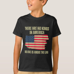 Camiseta Não Há Reis Na América, Bandeira Dos Eua Em 2024