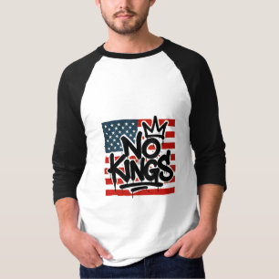 Camiseta Não Há Reis Na América Salvar Democracia Eu Discor