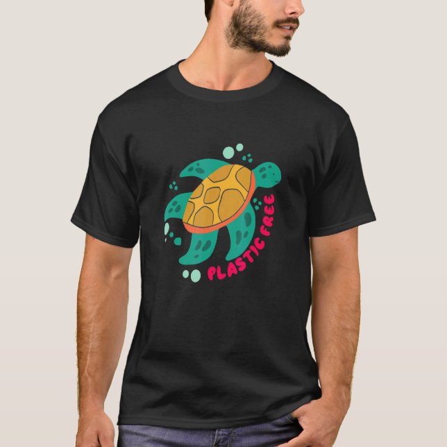 Camiseta Não Há Tartaruga Do Planeta B Para Salvar O Oceano (Frente)