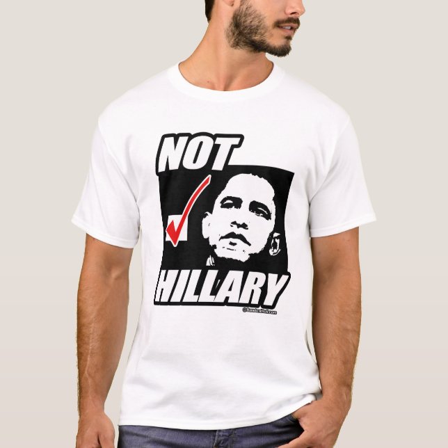 Camiseta Não Hillary para o presidente (Frente)