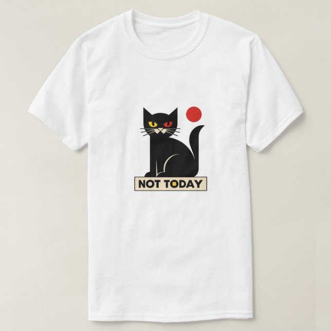 CAMISETA NÃO HOJE (Frente do Design)