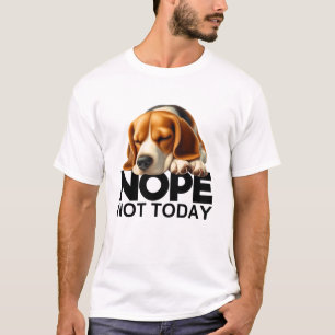 Camiseta Não Hoje Beagle