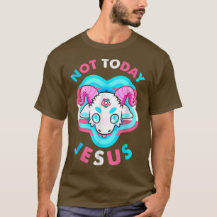 Camiseta Não hoje Jesus transgênere, Satã LGBT 