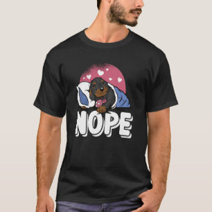 Camiseta Não Hoje Não É Um Preguiçoso Cão De Dachshund