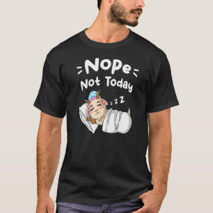 Camiseta Não Hoje Não São Ditos Sarcásticos Dormindo Capim 