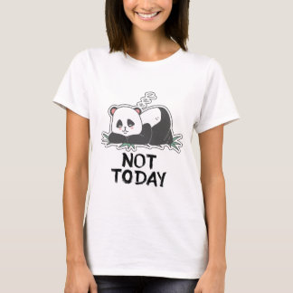 Camiseta Não hoje, Panda ama design
