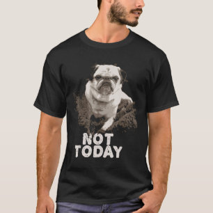 Camiseta Não Hoje Pug Engraçado Pai Pug Mamãe Oferece Amor