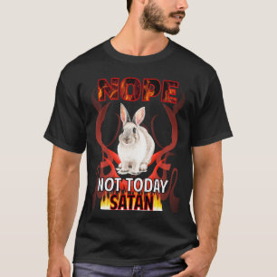 Camiseta Não Hoje Satan Coelho 01