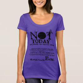 Camiseta NÃO HOJE Slogan Statement Sweater