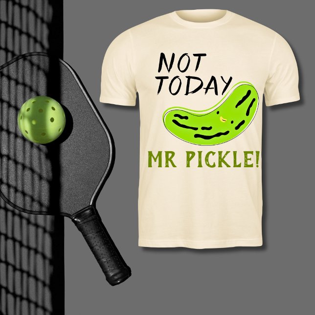Camiseta Não Hoje Sr. Pickle Engraçado Pickleball (Criador carregado)