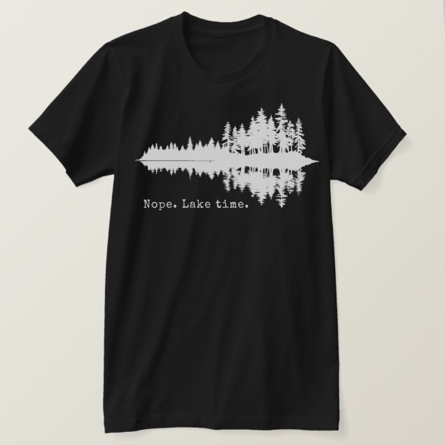 Camiseta Não. Hora do lago. (Frente do Design)