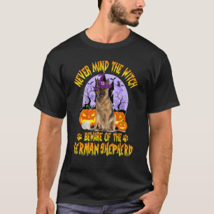 Camiseta Não Importa A Bruxa Ter Cuidado Com O Cachorro Ger