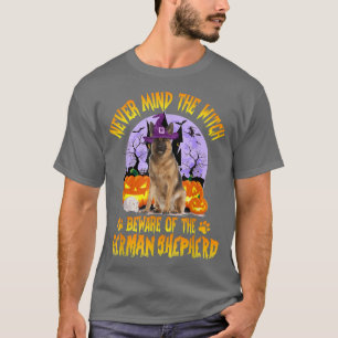 Camiseta Não Importa A Bruxa Ter Cuidado Com O Cachorro Ger