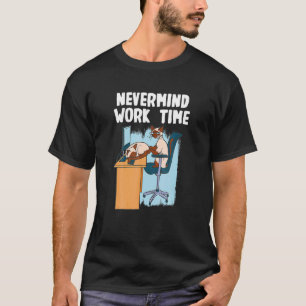 Camiseta Não importa É trabalho Ime escritório gato
