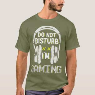 Camiseta Não Incomodar Im Gaming Video Gamer Boys Meninas