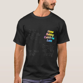 Camiseta Não incomode. Pescaria! Presente para pescador à v