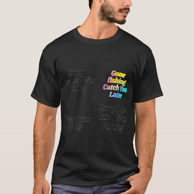 Camiseta Não incomode. Pescaria! Presente para pescador à v (Frente)